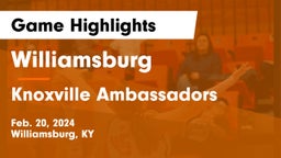 Williamsburg   vs Knoxville Ambassadors Game Highlights - Feb. 20, 2024