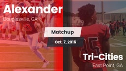 Matchup: Alexander vs. Tri-Cities  2016