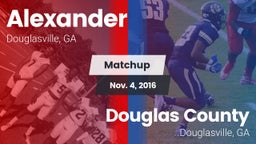 Matchup: Alexander vs. Douglas County  2016