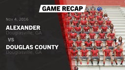 Recap: Alexander  vs. Douglas County  2016