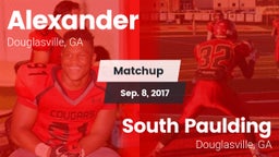 Matchup: Alexander vs. South Paulding  2017