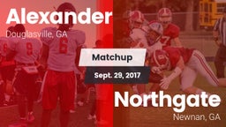 Matchup: Alexander vs. Northgate  2017