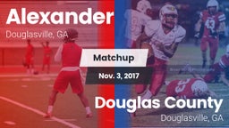 Matchup: Alexander vs. Douglas County  2017