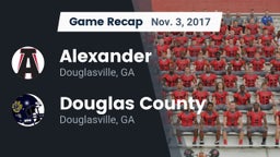 Recap: Alexander  vs. Douglas County  2017