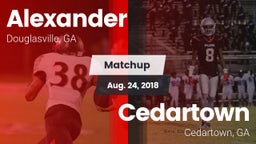 Matchup: Alexander vs. Cedartown  2018