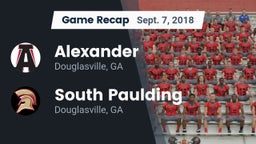 Recap: Alexander  vs. South Paulding  2018