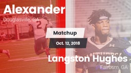 Matchup: Alexander vs. Langston Hughes  2018