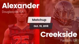 Matchup: Alexander vs. Creekside  2018