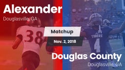 Matchup: Alexander vs. Douglas County  2018