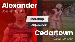 Matchup: Alexander vs. Cedartown  2019