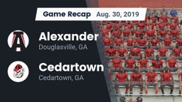 Recap: Alexander  vs. Cedartown  2019