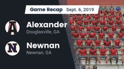Recap: Alexander  vs. Newnan  2019