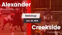 Matchup: Alexander vs. Creekside  2019