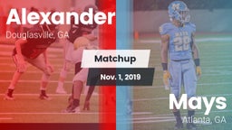 Matchup: Alexander vs. Mays  2019