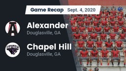 Recap: Alexander  vs. Chapel Hill  2020