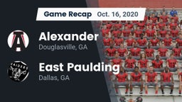 Recap: Alexander  vs. East Paulding  2020