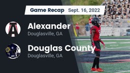 Recap: Alexander  vs. Douglas County  2022