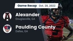 Recap: Alexander  vs. Paulding County  2022