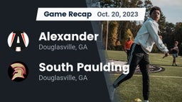 Recap: Alexander  vs. South Paulding  2023