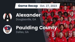 Recap: Alexander  vs. Paulding County  2023