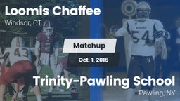 Matchup: Loomis Chaffee Schoo vs. Trinity-Pawling School 2016