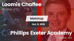 Matchup: Loomis Chaffee Schoo vs. Phillips Exeter Academy  2016
