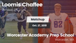 Matchup: Loomis Chaffee Schoo vs. Worcester Academy Prep School 2018