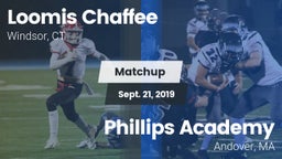 Matchup: Loomis Chaffee Schoo vs. Phillips Academy 2019