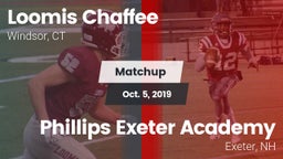Matchup: Loomis Chaffee Schoo vs. Phillips Exeter Academy  2019