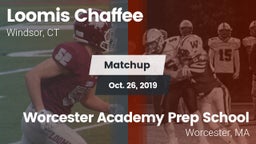 Matchup: Loomis Chaffee Schoo vs. Worcester Academy Prep School 2019