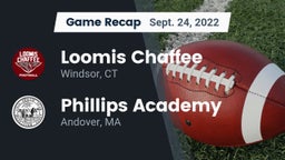 Recap: Loomis Chaffee vs. Phillips Academy 2022