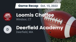 Recap: Loomis Chaffee vs. Deerfield Academy  2022