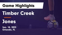 Timber Creek  vs Jones   Game Highlights - Jan. 18, 2023