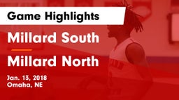 Millard South  vs Millard North   Game Highlights - Jan. 13, 2018