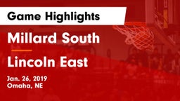 Millard South  vs Lincoln East  Game Highlights - Jan. 26, 2019