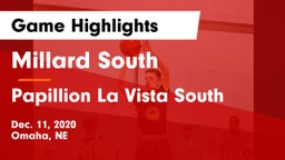Millard South  vs Papillion La Vista South  Game Highlights - Dec. 11, 2020