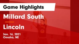Millard South  vs Lincoln  Game Highlights - Jan. 16, 2021