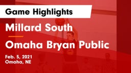 Millard South  vs Omaha Bryan Public  Game Highlights - Feb. 5, 2021