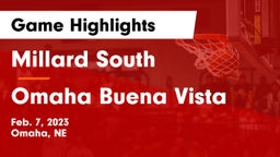 Millard South  vs Omaha Buena Vista  Game Highlights - Feb. 7, 2023
