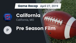 Recap: California  vs. Pre Season Film 2019