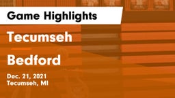 Tecumseh  vs Bedford Game Highlights - Dec. 21, 2021