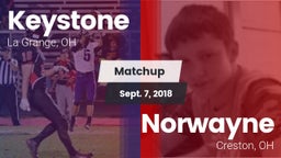 Matchup: Keystone  vs. Norwayne  2018