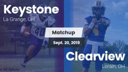 Matchup: Keystone  vs. Clearview  2019
