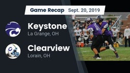 Recap: Keystone  vs. Clearview  2019