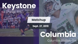 Matchup: Keystone  vs. Columbia  2019
