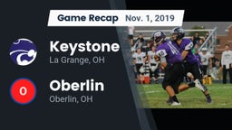 Recap: Keystone  vs. Oberlin  2019