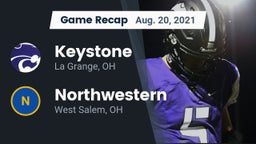 Recap: Keystone  vs. Northwestern  2021