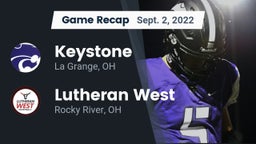 Recap: Keystone  vs. Lutheran West  2022