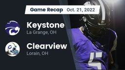 Recap: Keystone  vs. Clearview  2022