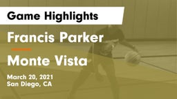 Francis Parker  vs Monte Vista Game Highlights - March 20, 2021